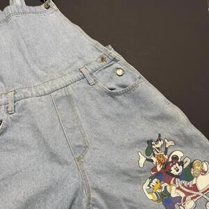 Mickey Unlimited Disney Jerry Leigh Carpenter Overall Shorts M Vintage Cotton